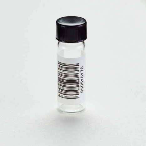 Pre-Barcoded 4 mL Glass Screw Thread - Linear Side Barcode