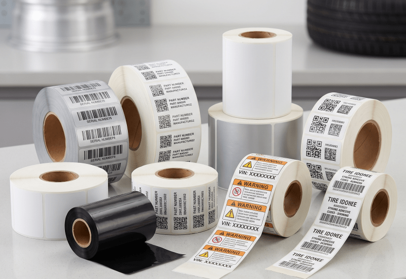 automotive-part-labels-set