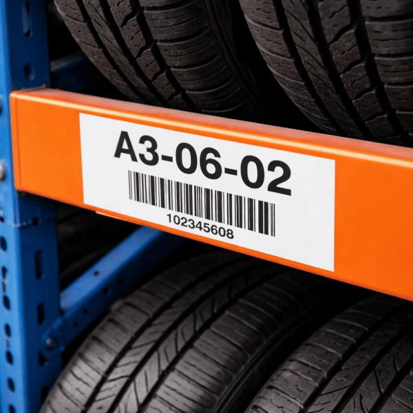 tire-warehouse-rack-label